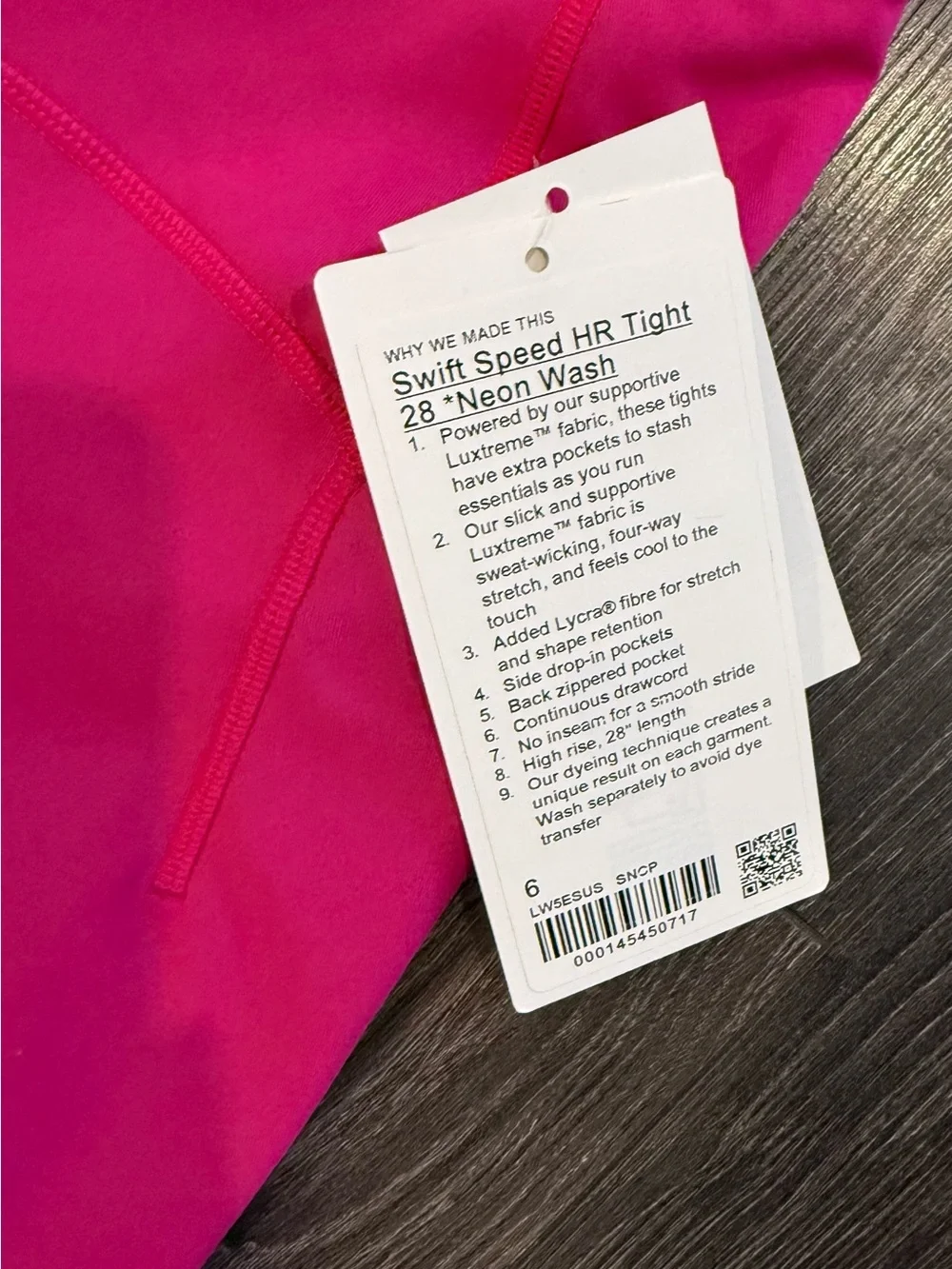 Lululemon Women's High-Waist Hot Pink Active Leggings